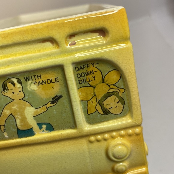 Vintage 1940’s 50’s Mother Goose & Friends Cookie Jar School Bus - Picture 15 of 16